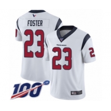 Men's Houston Texans #23 Arian Foster White Vapor Untouchable Limited Player 100th Season Football Jersey