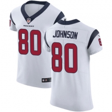 Men's Nike Houston Texans #80 Andre Johnson White Vapor Untouchable Elite Player NFL Jersey