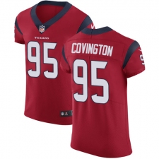 Men's Nike Houston Texans #95 Christian Covington Red Alternate Vapor Untouchable Elite Player NFL Jersey