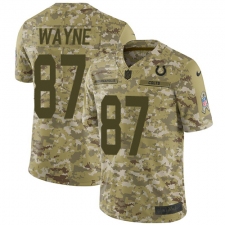 Men's Nike Indianapolis Colts #87 Reggie Wayne Limited Camo 2018 Salute to Service NFL Jersey
