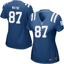 Women's Nike Indianapolis Colts #87 Reggie Wayne Game Royal Blue Team Color NFL Jersey