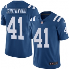 Men's Nike Indianapolis Colts #12 Andrew Luck Royal Blue Drenched Limited NFL Jersey