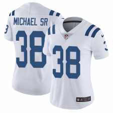 Women's Nike Indianapolis Colts #38 Christine Michael Sr White Vapor Untouchable Limited Player NFL Jersey
