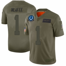 Men's Indianapolis Colts #1 Pat McAfee Limited Camo 2019 Salute to Service Football Jersey