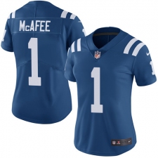 Women's Nike Indianapolis Colts #1 Pat McAfee Elite Royal Blue Team Color NFL Jersey