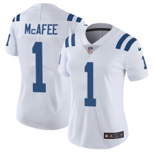Women's Nike Indianapolis Colts #1 Pat McAfee Elite White NFL Jersey