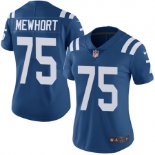 Women's Nike Indianapolis Colts #75 Jack Mewhort Elite Royal Blue Team Color NFL Jersey