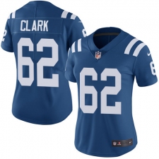 Women's Nike Indianapolis Colts #62 Le'Raven Clark Elite Royal Blue Team Color NFL Jersey