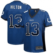Women's Nike Indianapolis Colts #13 T.Y. Hilton Elite Royal Blue Drift Fashion NFL Jersey