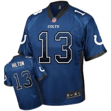 Youth Nike Indianapolis Colts #13 T.Y. Hilton Elite Royal Blue Drift Fashion NFL Jersey
