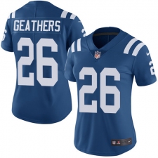 Women's Nike Indianapolis Colts #26 Clayton Geathers Elite Royal Blue Team Color NFL Jersey