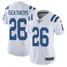 Women's Nike Indianapolis Colts #26 Clayton Geathers Elite White NFL Jersey