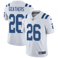 Youth Nike Indianapolis Colts #26 Clayton Geathers White Vapor Untouchable Limited Player NFL Jersey