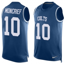 Men's Nike Indianapolis Colts #10 Donte Moncrief Limited Royal Blue Player Name & Number Tank Top NFL Jersey