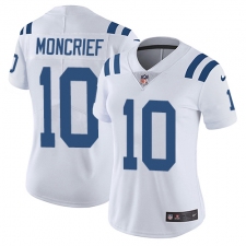 Women's Nike Indianapolis Colts #10 Donte Moncrief White Vapor Untouchable Limited Player NFL Jersey