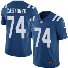 Youth Nike Indianapolis Colts #74 Anthony Castonzo Elite Royal Blue Team Color NFL Jersey