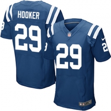 Men's Nike Indianapolis Colts #29 Malik Hooker Elite Royal Blue Team Color NFL Jersey