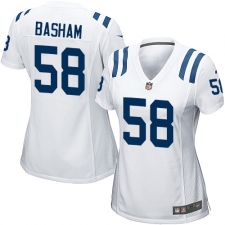 Women's Nike Indianapolis Colts #58 Tarell Basham Game White NFL Jersey
