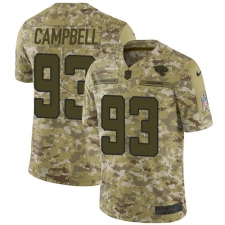 Men's Nike Jacksonville Jaguars #93 Calais Campbell Limited Camo 2018 Salute to Service NFL Jersey