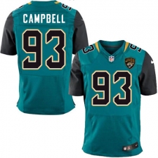 Men's Nike Jacksonville Jaguars #93 Calais Campbell Teal Green Team Color Vapor Untouchable Elite Player NFL Jersey