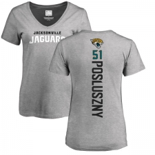 NFL Women's Nike Jacksonville Jaguars #51 Paul Posluszny Ash Backer T-Shirt
