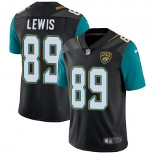 Youth Nike Jacksonville Jaguars #89 Marcedes Lewis Black Alternate Vapor Untouchable Limited Player NFL Jersey