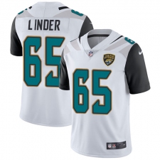 Youth Nike Jacksonville Jaguars #65 Brandon Linder White Vapor Untouchable Limited Player NFL Jersey