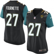 Women's Nike Jacksonville Jaguars #27 Leonard Fournette Game Black Alternate NFL Jersey