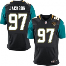 Men's Nike Jacksonville Jaguars #97 Malik Jackson Black Alternate Vapor Untouchable Elite Player NFL Jersey
