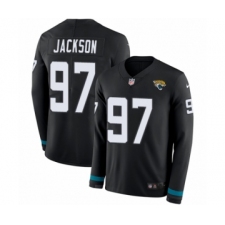 Youth Nike Jacksonville Jaguars #97 Malik Jackson Limited Black Therma Long Sleeve NFL Jersey