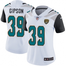 Women's Nike Jacksonville Jaguars #39 Tashaun Gipson Elite White NFL Jersey
