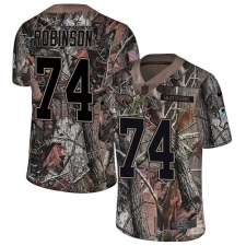 Youth Nike Jacksonville Jaguars #74 Cam Robinson Camo Rush Realtree Limited NFL Jersey
