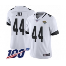Men's Jacksonville Jaguars #44 Myles Jack White Vapor Untouchable Limited Player 100th Season Football Jersey