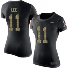 NFL Women's Nike Jacksonville Jaguars #11 Marqise Lee Black Camo Salute to Service T-Shirt