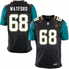 Men's Nike Jacksonville Jaguars #68 Earl Watford Black Alternate Vapor Untouchable Elite Player NFL Jersey