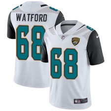 Youth Nike Jacksonville Jaguars #68 Earl Watford White Vapor Untouchable Limited Player NFL Jersey