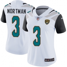 Women's Nike Jacksonville Jaguars #3 Brad Nortman Elite White NFL Jersey
