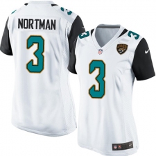 Women's Nike Jacksonville Jaguars #3 Brad Nortman Game White NFL Jersey