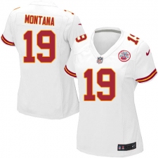 Women's Nike Kansas City Chiefs #19 Joe Montana Game White NFL Jersey