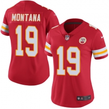 Women's Nike Kansas City Chiefs #19 Joe Montana Red Team Color Vapor Untouchable Limited Player NFL Jersey