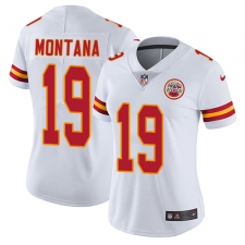 Women's Nike Kansas City Chiefs #19 Joe Montana White Vapor Untouchable Limited Player NFL Jersey