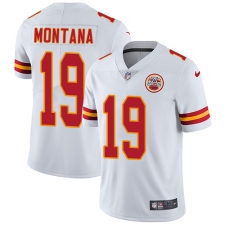 Youth Nike Kansas City Chiefs #19 Joe Montana White Vapor Untouchable Limited Player NFL Jersey