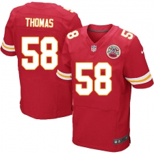 Men's Nike Kansas City Chiefs #58 Derrick Thomas Red Team Color Vapor Untouchable Elite Player NFL Jersey