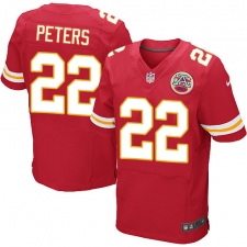 Men's Nike Kansas City Chiefs #22 Marcus Peters Red Team Color Vapor Untouchable Elite Player NFL Jersey