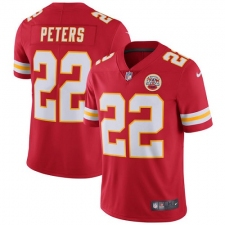 Youth Nike Kansas City Chiefs #22 Marcus Peters Red Team Color Vapor Untouchable Limited Player NFL Jersey