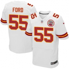 Men's Nike Kansas City Chiefs #55 Dee Ford White Vapor Untouchable Elite Player NFL Jersey