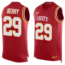 Men's Nike Kansas City Chiefs #29 Eric Berry Limited Red Player Name & Number Tank Top NFL Jersey