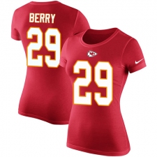 NFL Women's Nike Kansas City Chiefs #29 Eric Berry Red Rush Pride Name & Number T-Shirt