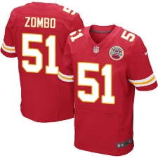 Men's Nike Kansas City Chiefs #51 Frank Zombo Red Team Color Vapor Untouchable Elite Player NFL Jersey