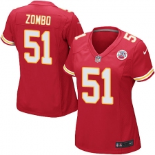 Women's Nike Kansas City Chiefs #51 Frank Zombo Game Red Team Color NFL Jersey
